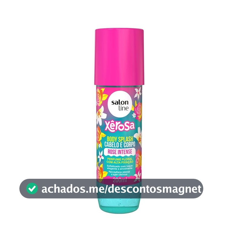 Body Splash Xêrosa Rose Intense Salon Line 200ml