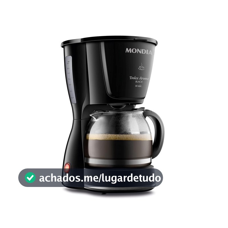 Cafeteira Elétrica Mondial Dolce Arome Black 18 Xícaras 110V