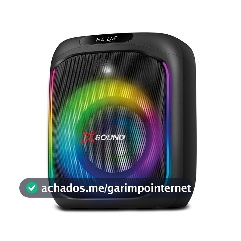 MONDIAL Caixa de Som Party Box, Luzes Multicores, Bluetooth, 350W RMS, TWS - PBX-350