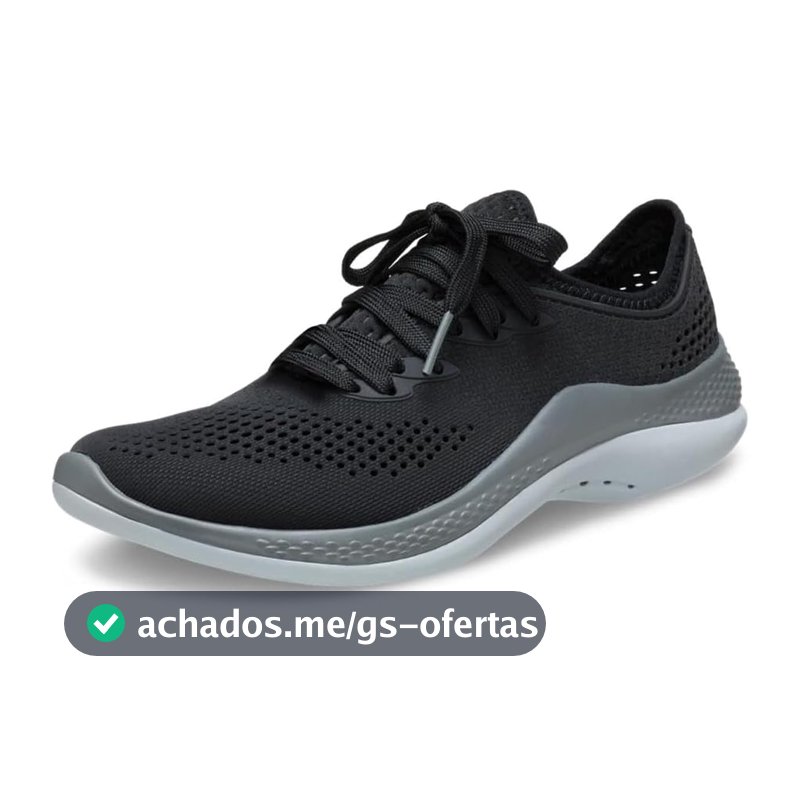 Tênis crocs literide 360 pacer black/slate grey