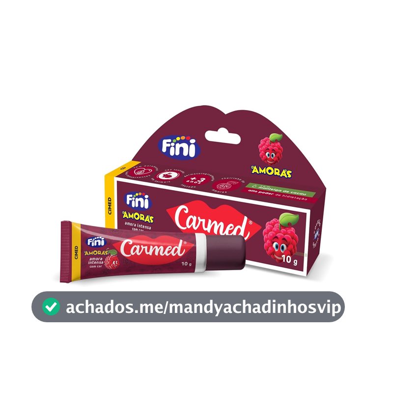 Carmed Fini Amora Intensa Hidratante Labial com cor 10g