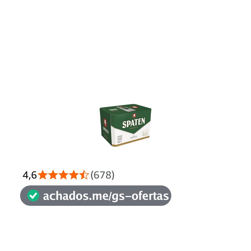 Cerveja Spaten, Puro Malte, Lata 350ml, Pack com 12 unidades
