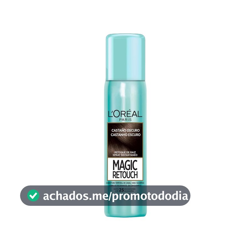 Magic Retouch Spray Retoque De Raiz Instantâneo L'Oréal Paris Castanho Escuro