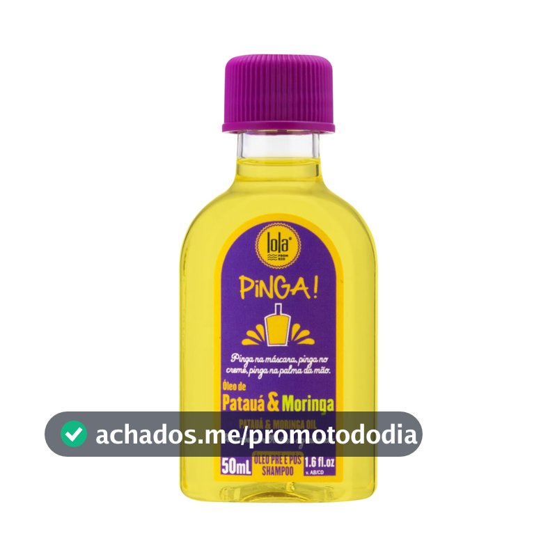 Pinga Patuá e Moringa Óleo 50ml , Lola Cosmetics