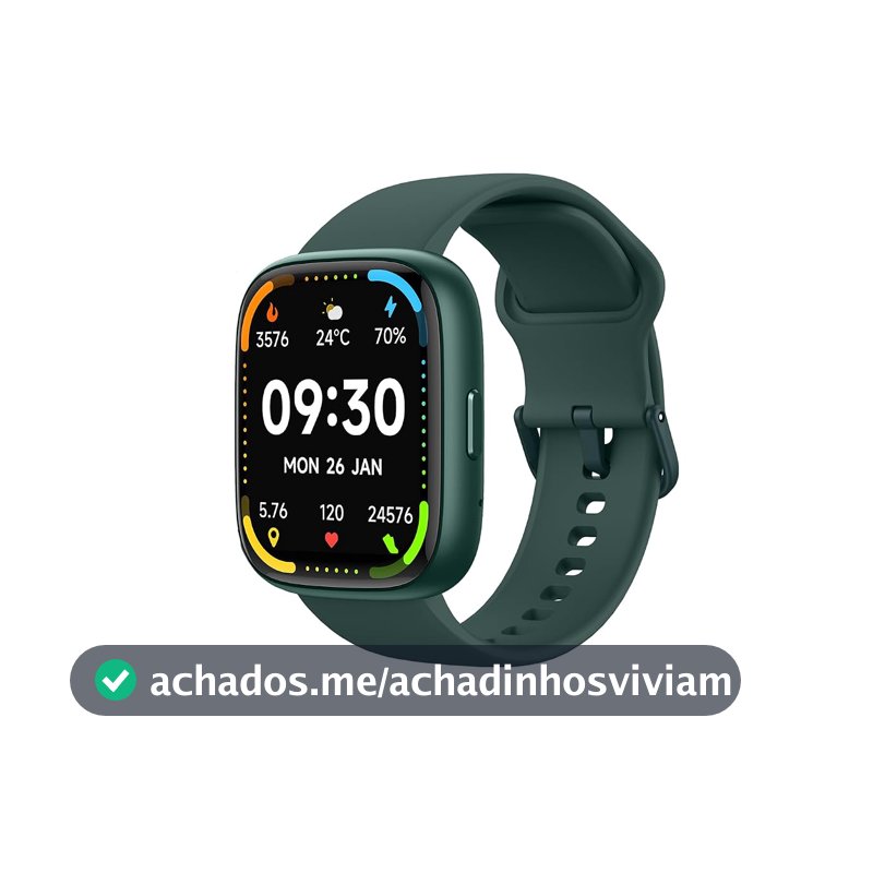 Bettdow SmartWatch, relogio smartwatch com Ecrã tátil e Alexa, à prova d'água IP68, relogio feminino e masculino, com 100+ modo esportivo e recebimento de notificações(verde)