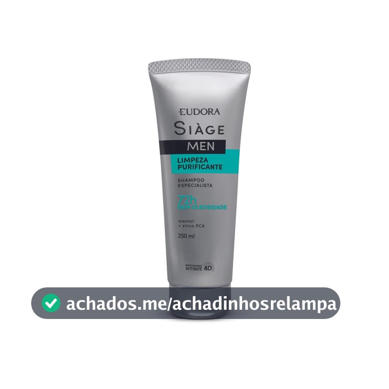 EUDORA SIÀGE SHAMPOO LIMPEZA PURIFICANTE MEN 250ML