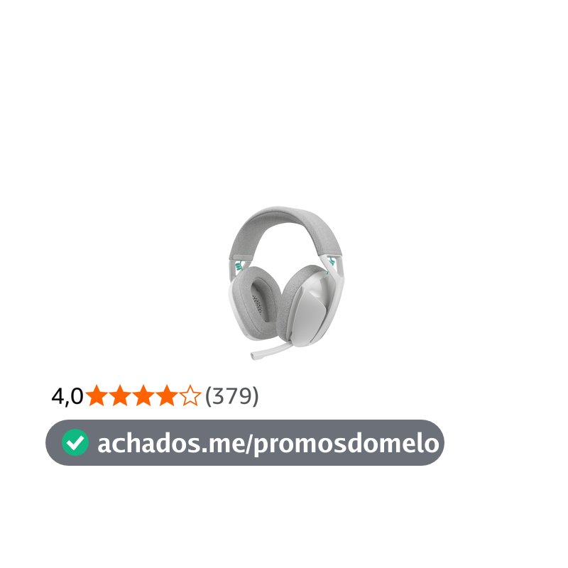 Headset Gamer Sem Fio Logitech G321, LIGHTSPEED, Bluetooth, Confortável, microfone 16 kHz, bateria de mais de 20 horas de duração. Compatível com PC, PS4, PS5, Nintendo Switch, Smartphone - Branco