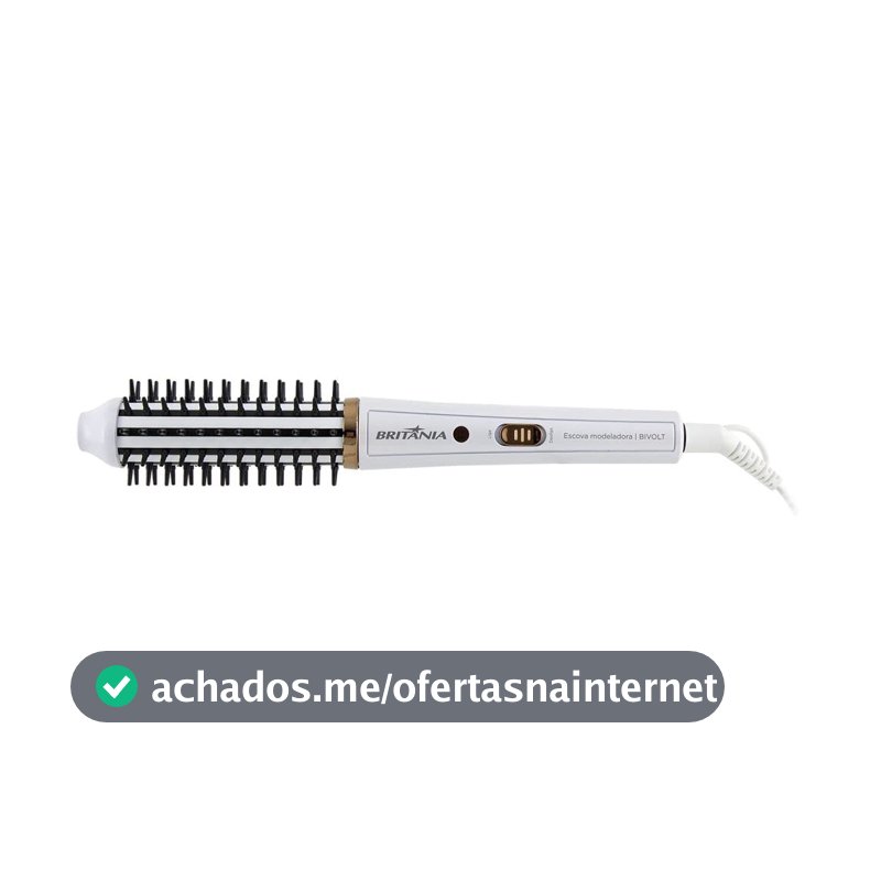 Britânia Escova Modeladora BEC04 2 em 1 Bivolt Plástico e Metal