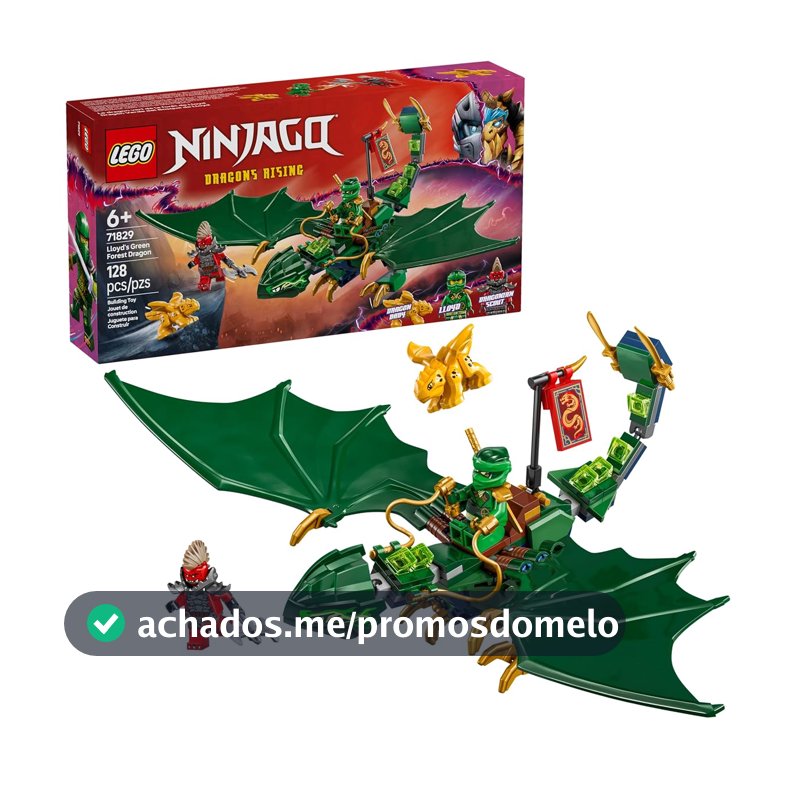 LEGO Ninjago Dragão Verde Florestal do Lloyd 71829 (128 Peças)