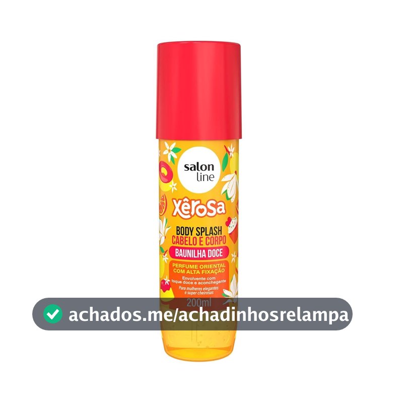 Body Splash Xêrosa Baunilha Doce Salon Line 200ml