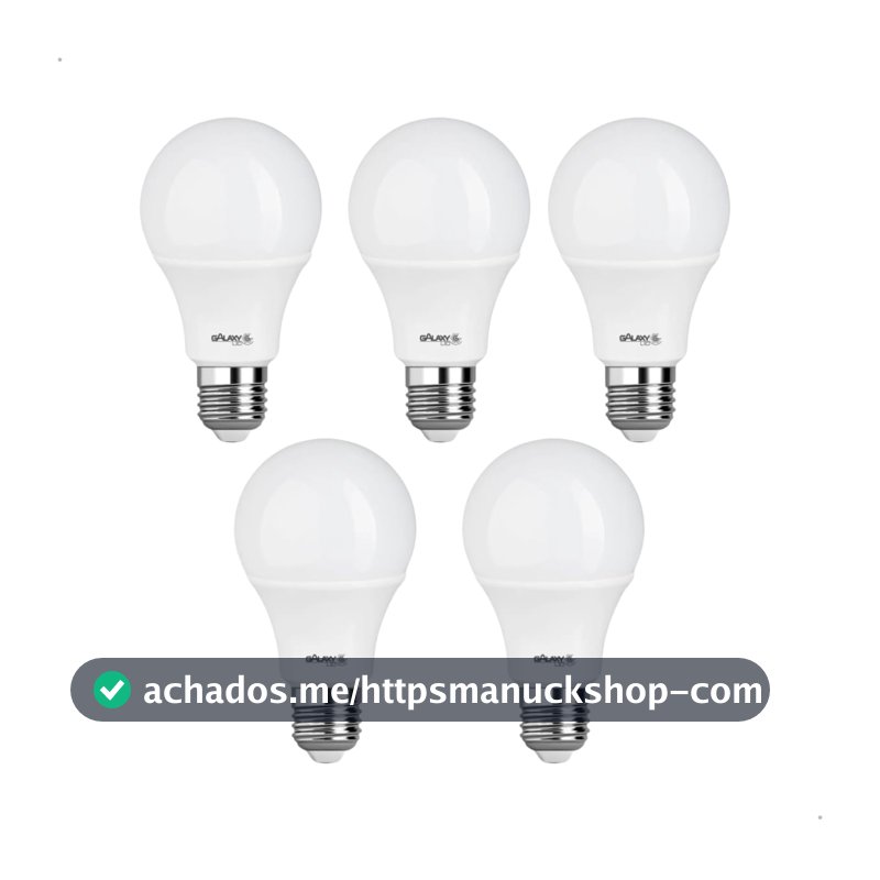 Kit 5 Lâmpadas LED Bulbo 12W 6500K (Branca Fria) Bivolt E27 – Tem Luz