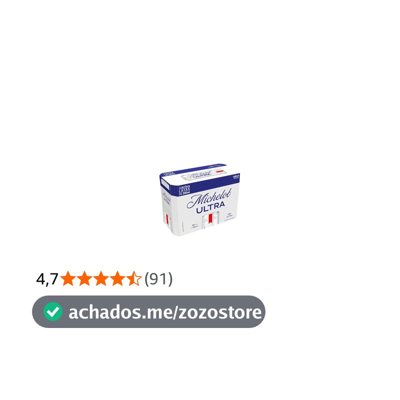 Cerveja Michelob Ultra, Lata 350ml, Pack com 8 unidades