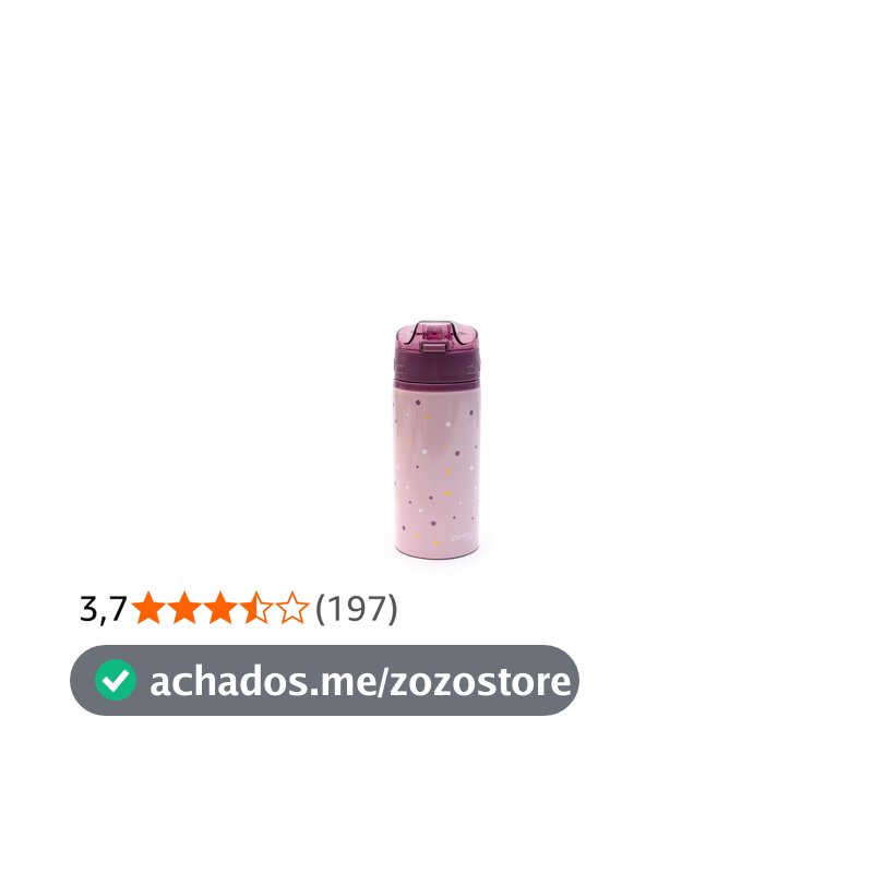 Clingo Garrafa em Alumínio Infantil 580 ml, Bebê Fresh, Roxo