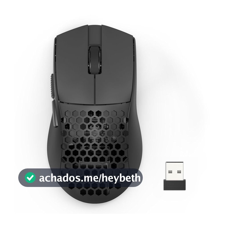 Mouse Gamer Sem Fio Redragon Astrolabe Lite, Preto, 10000 DPI