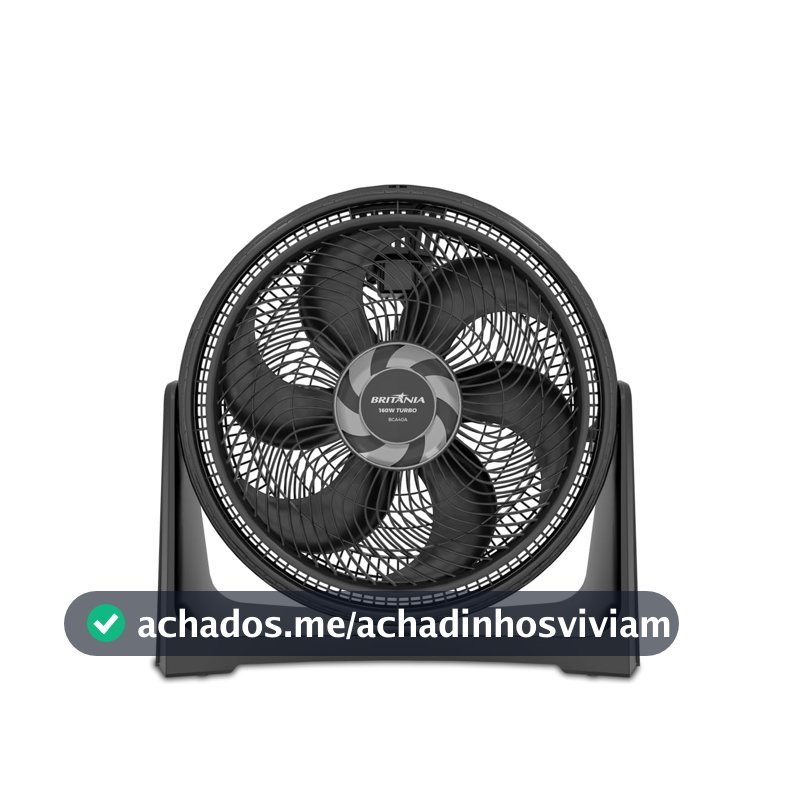 Ventilador Circulador Britânia 160W 3 Velocidades BCA40A 220V
