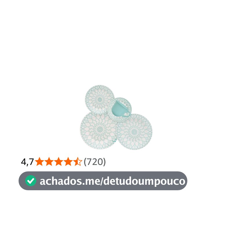 Aparelho de Jantar e Chá 20 Pçs Biona Donna Mandala