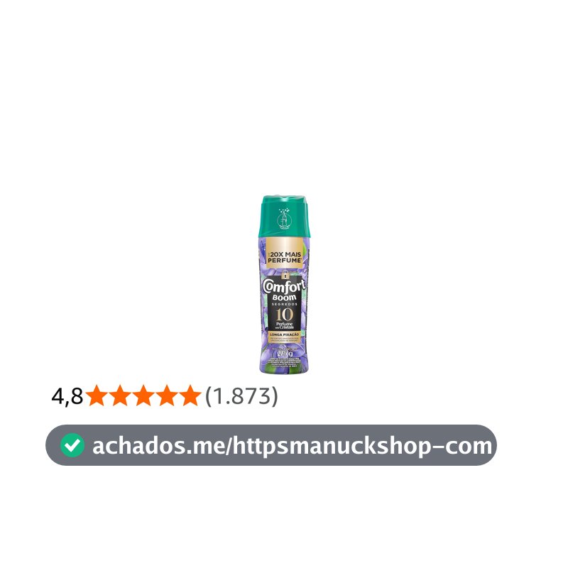 Odorizante de Roupas Comfort Boom 10 Segredos Frasco 275g