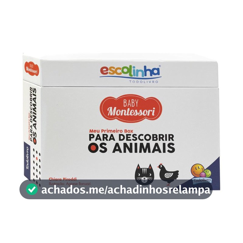Escolinha Baby Montessori Meu P. BOX p/ Descobrir: Animais