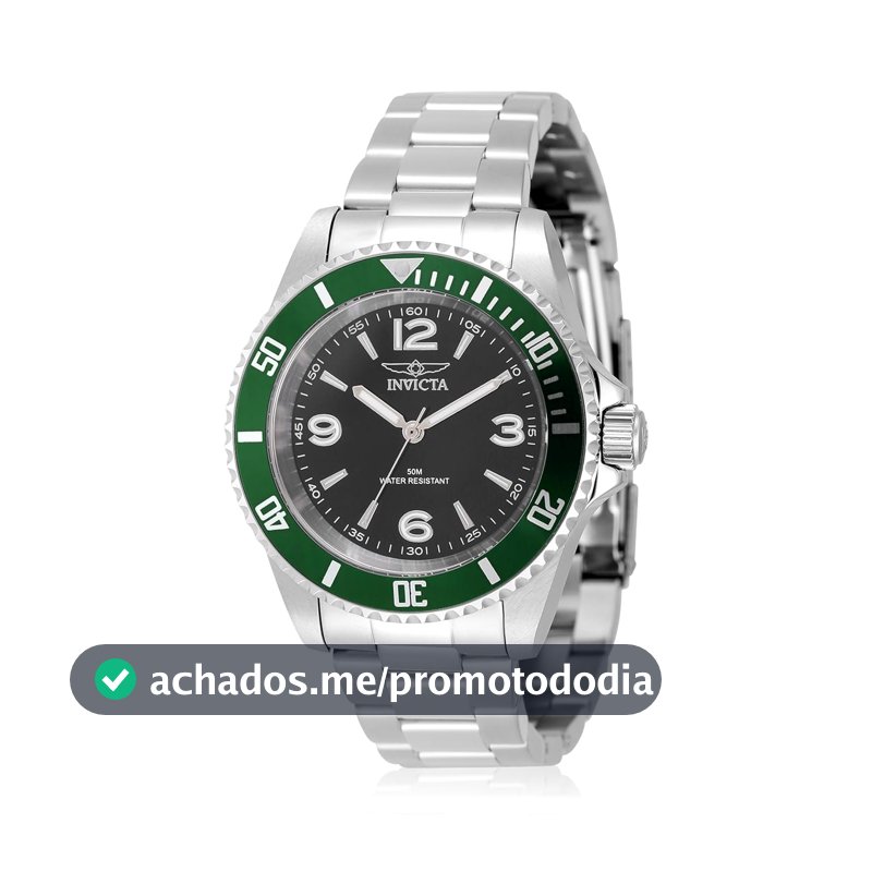 INVICTA Relógio masculino, Preto, Esportivo