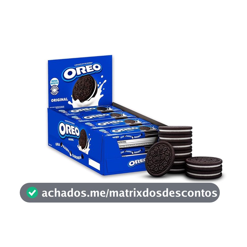 Biscoito Recheado Oreo Original - Display com 8 unidades de 36g