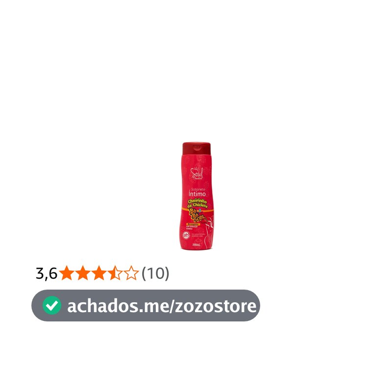 Sabonete Íntimo Soul Babasoul Moranguinho 200ml