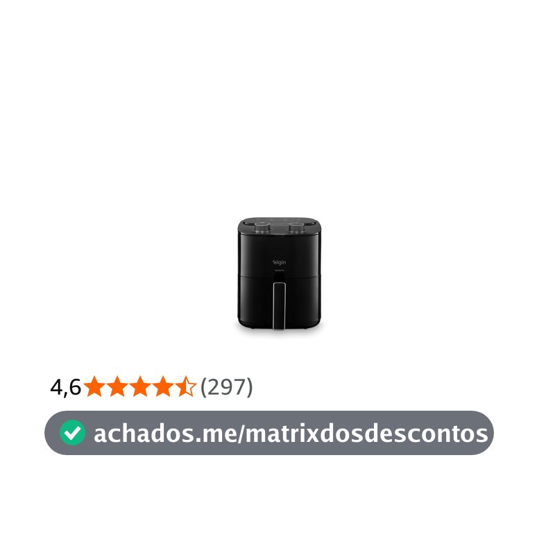 Fritadeira Elétrica Air Fryer Facilita Fry Elgin - 3.5 Litros, 110V