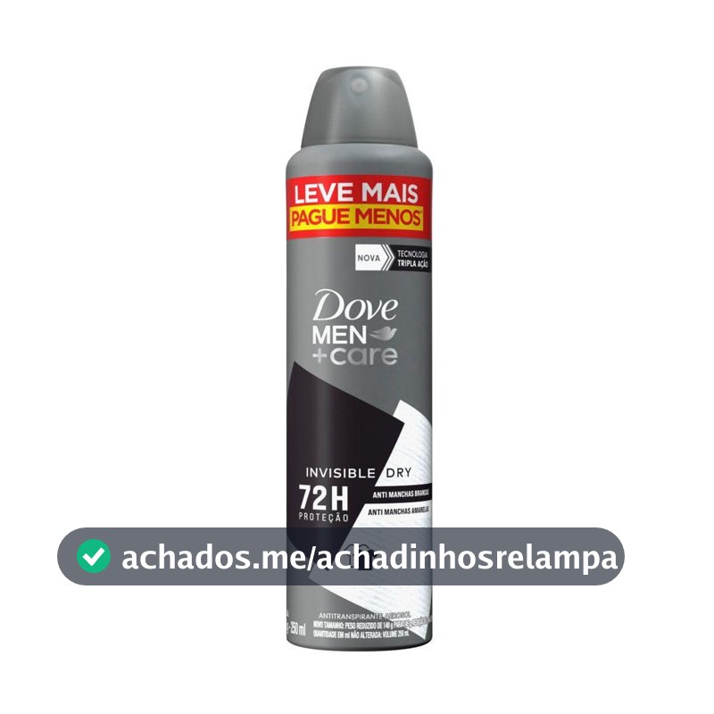Dove Antitranspirante Aerosol Men+Care Invisible Dry 250 ml