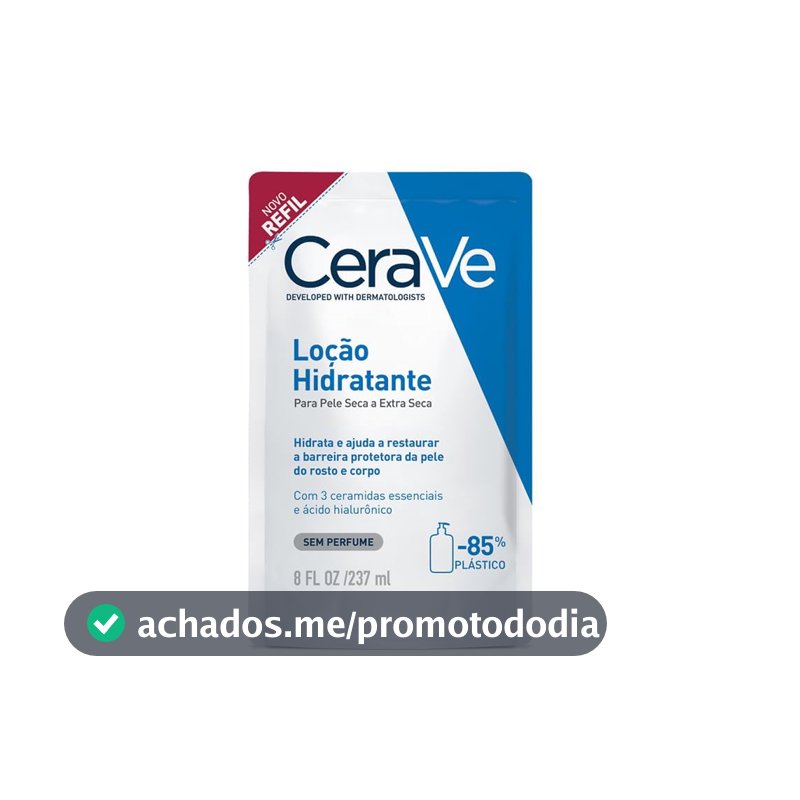 CeraVe, Loção Hidratante Corporal, com textura Fluida e Ácido Hialurônico