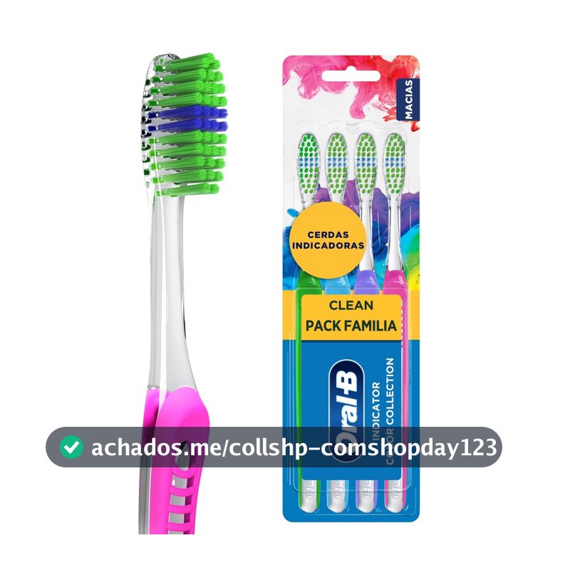 Oral-B Escova de Dente Clean Indicator, 4 Unidades