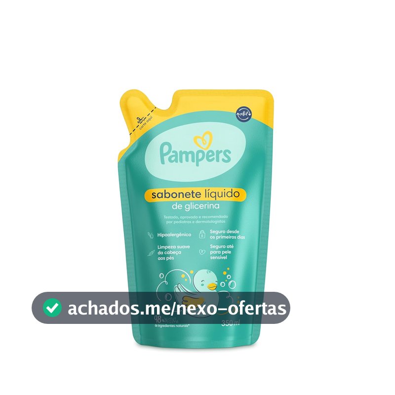 Pampers Sabonete Liquido Refil Glicerina 350ml