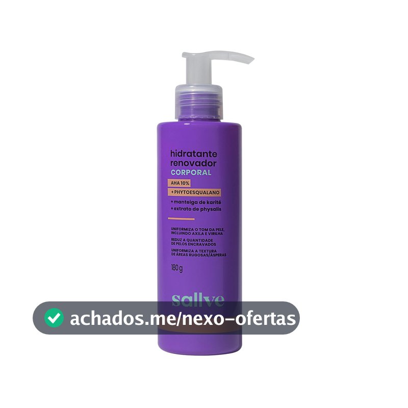 Sallve Hidratante Renovador Corporal 180G