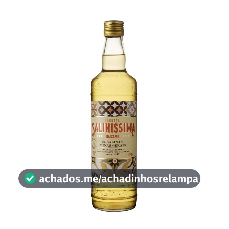 Saliníssima Cachaça 670 Ml