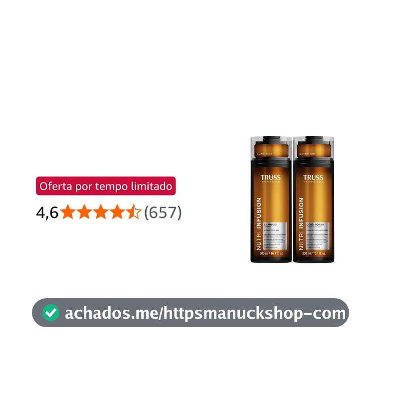 Kit Truss Nutri Infusion Home Care Duo (2 Produtos)