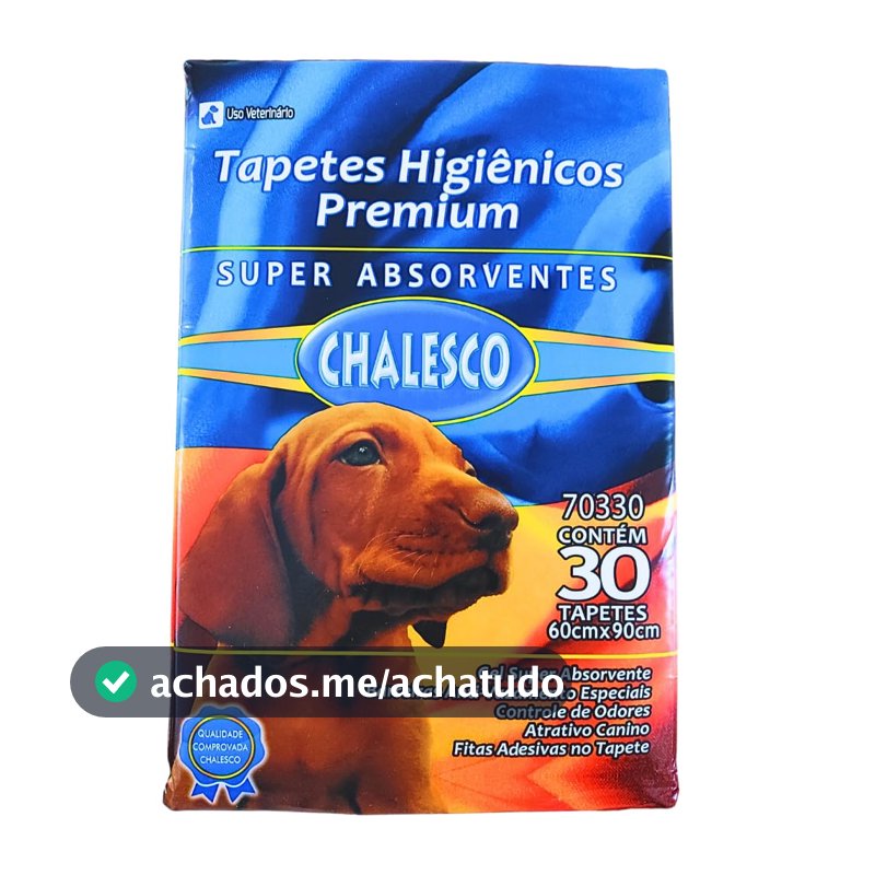 Chalesco Tapete Higiênico Premium para Cães 90 x 60 cm – Super Absorção, Controle de Odores e Base Antivazamento