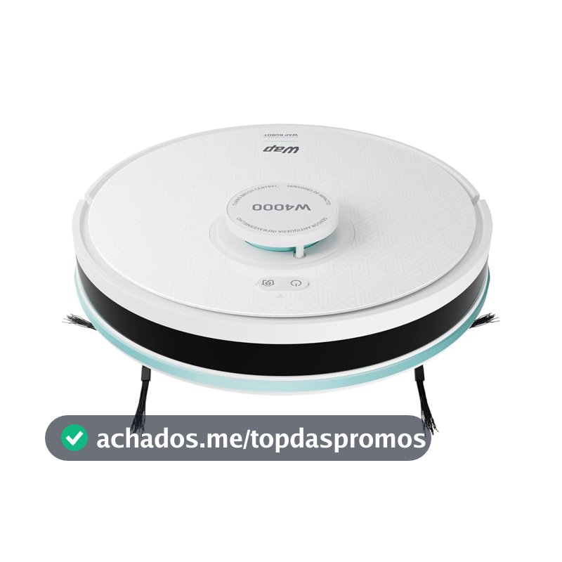 WAP Robô Aspirador W4000 3 em 1 com Mapeamento, MOP e Aplicativo 127V