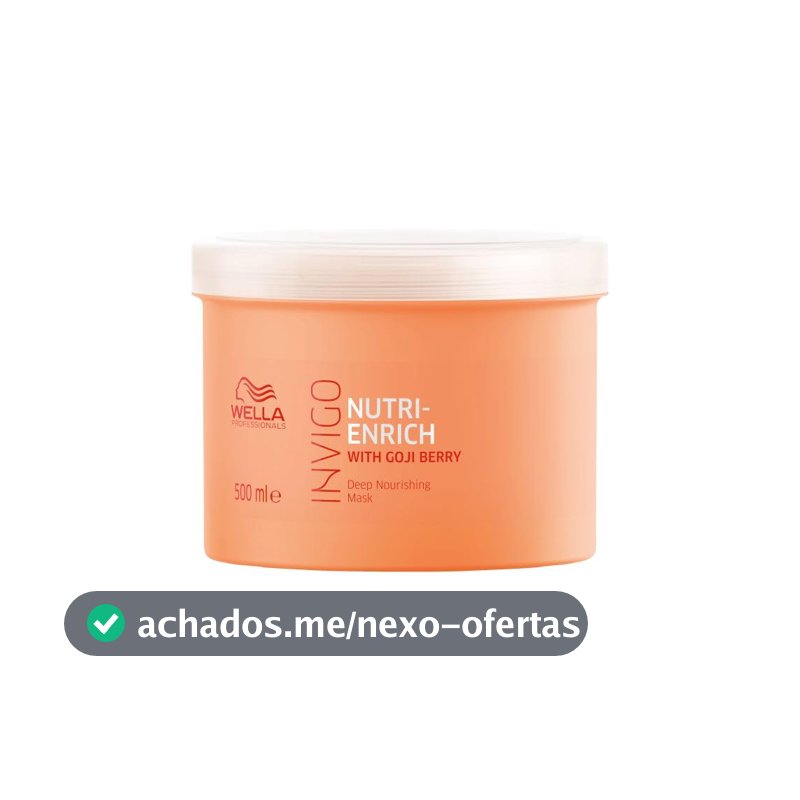 Wella Invigo Nutri-Enrich Máscara Capilar Nutrição Profunda 500ml