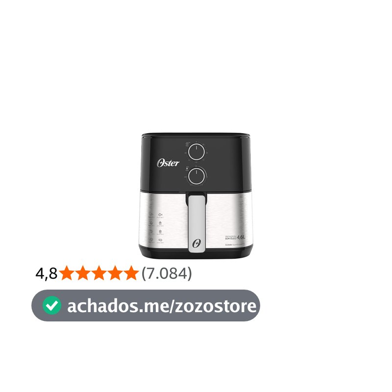 Fritadeira Sem Óleo Oster 127V - OFRT520, PRETO