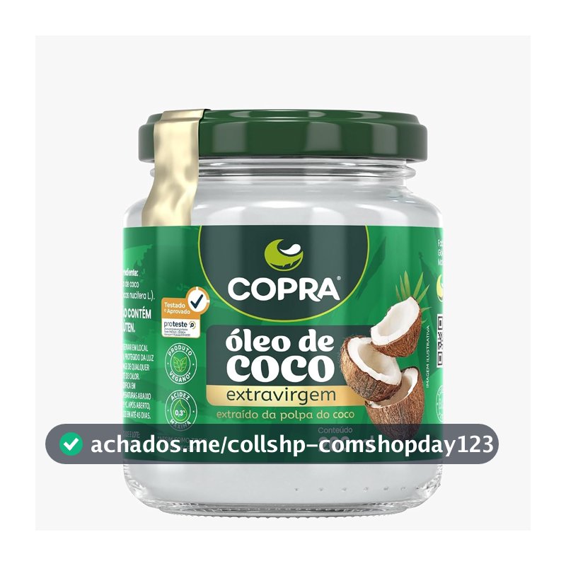Óleo de Coco Extra Virgem Copra, 200ml