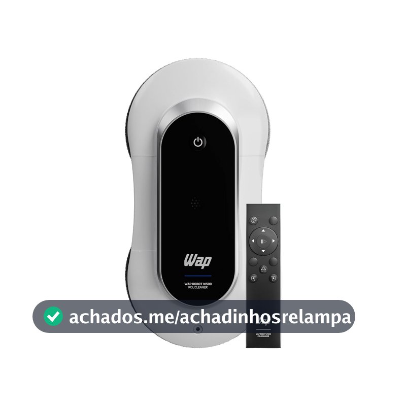 WAP Robô Limpa Vidros Robot W500 72W Bivolt com Sensores Antiqueda