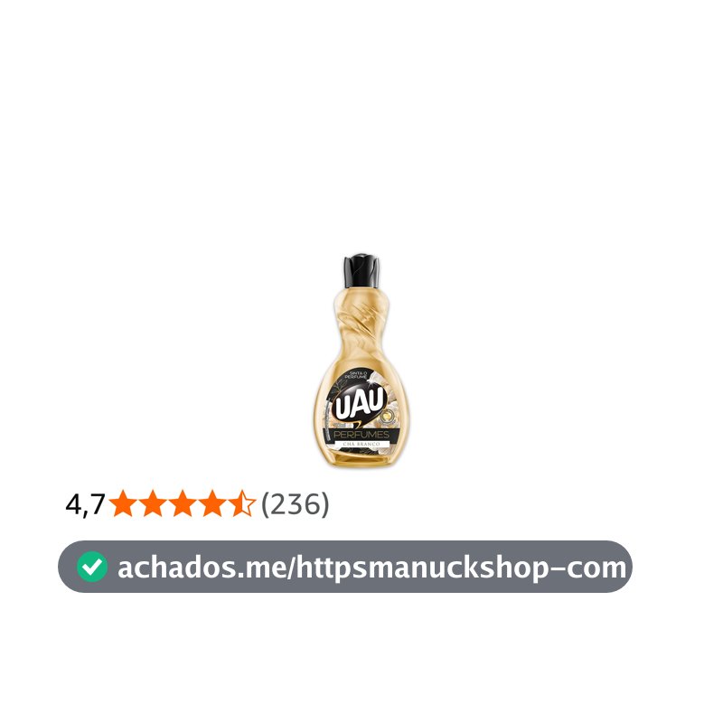 Limpador Perfumado 500ml UAU Ingleza Perfume Chá Branco