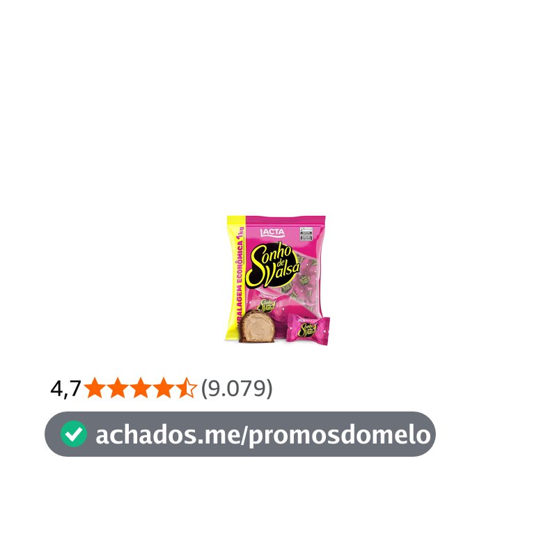 Lacta Sonho de Valsa - Wafer Recheado Sabor Chocolate Pacote 1kg
