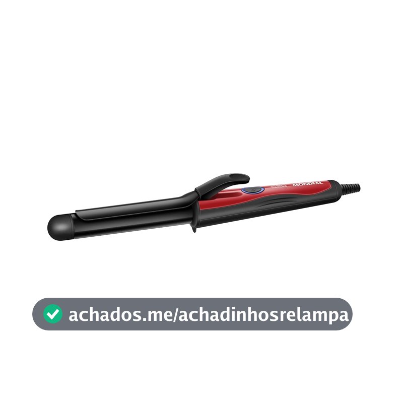 MONDIAL Modelador de Cachos, Preto/Vermelho, Bivolt - EM-12