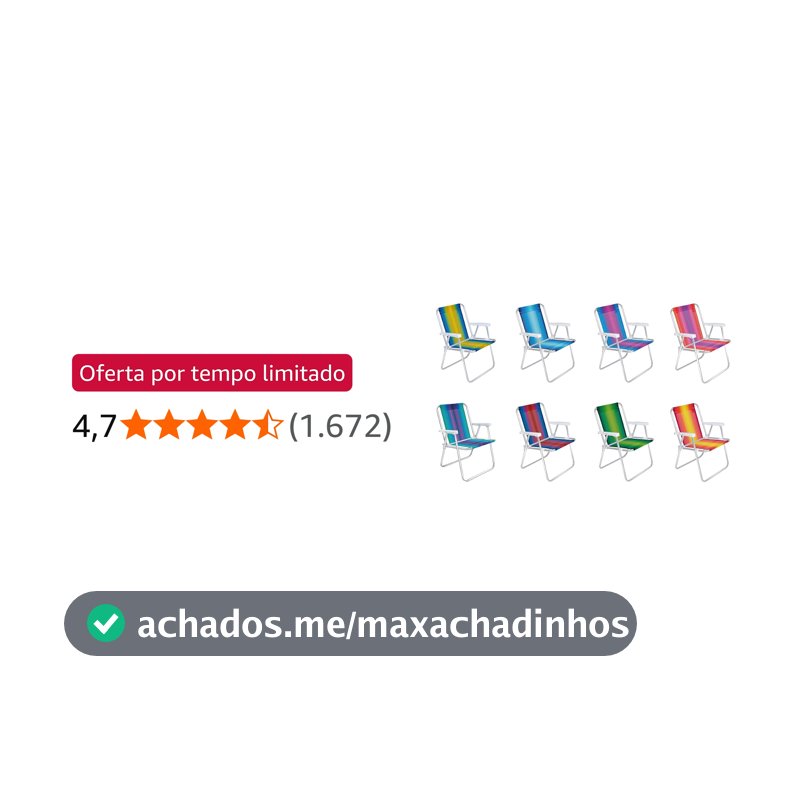 Mor - Cadeira Alta Alumínio Sortido
