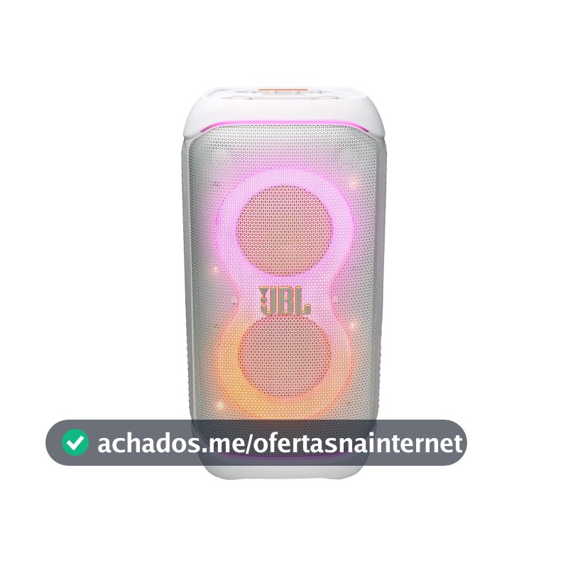 JBL, Caixa de Som, PartyBox Stage 320, Bluetooth, Portátil, Show de Luzes, À Prova de Respingos, 240W RMS - Branca