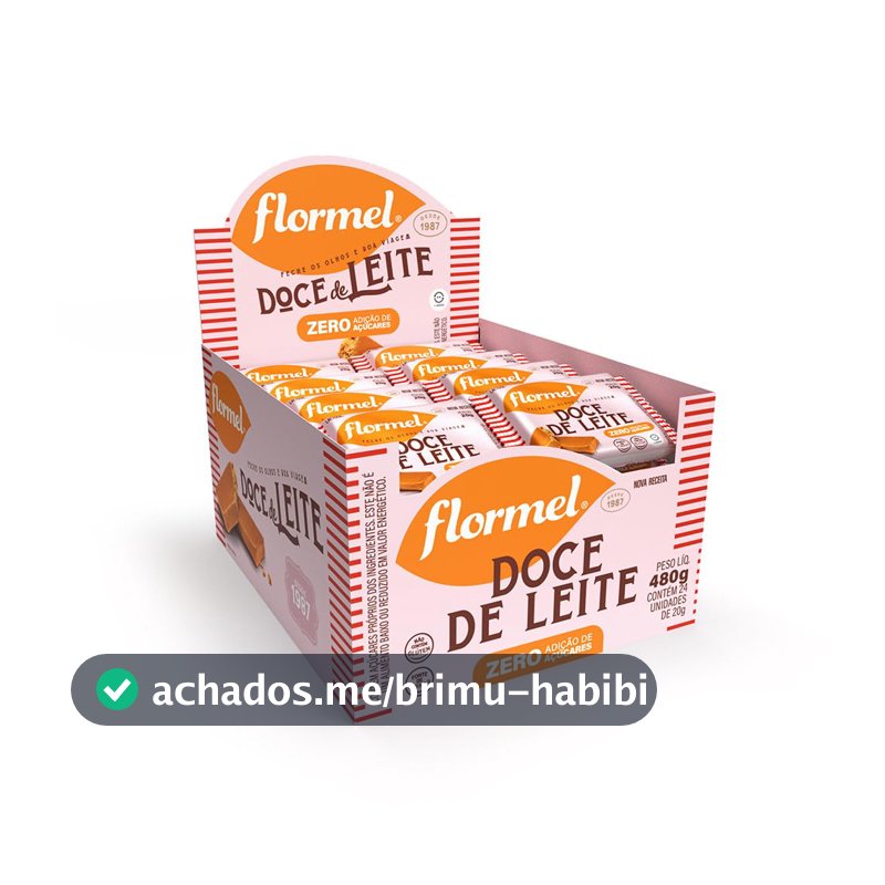 Doce de Leite Zero Açúcar FLORMEL- Caixa com 24 Unidades