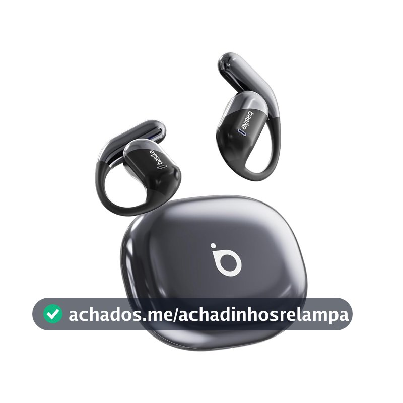 Fone de ouvido Bluetooth, Basike Ba-FON303A OWS Fone sem Fio(Preto)