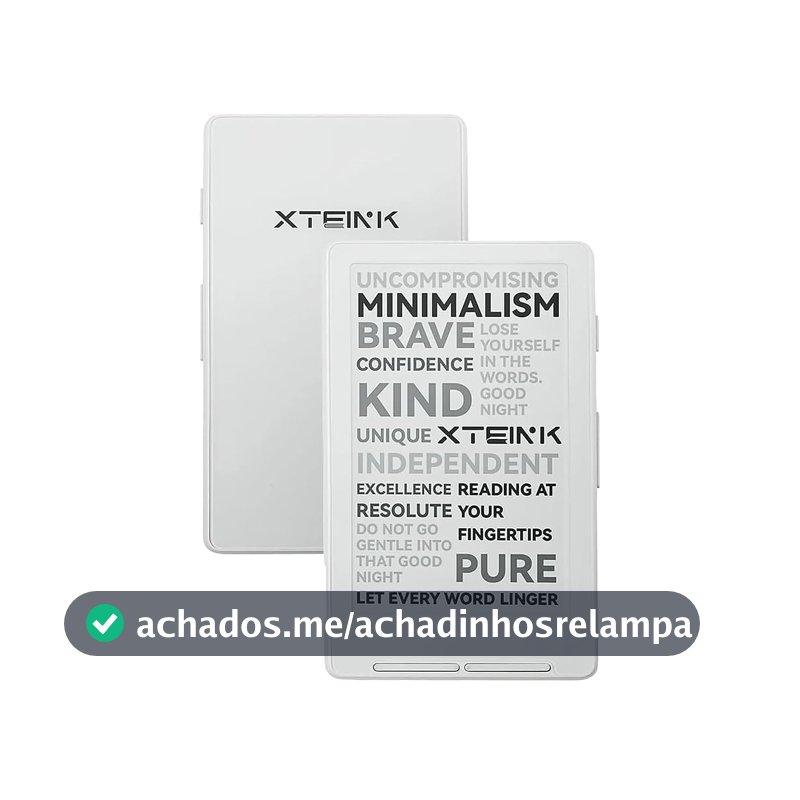 Xteink X4 Leitor de Livros Digital E-Ink 4,3 Pol 16GB Wi-Fi Bluetooth