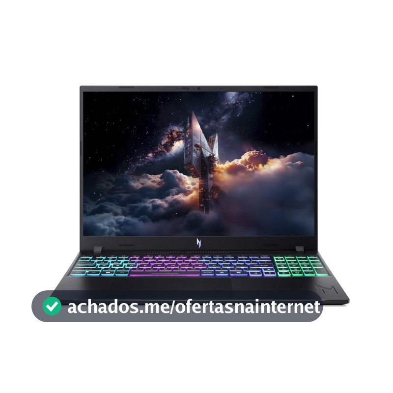 Notebook Gamer Acer Nitro V16 ANV16-I31-541M Intel® Core™ 5 210H 16GB RAM 512GB SSD RTX5060 Windows 11 Home 16"