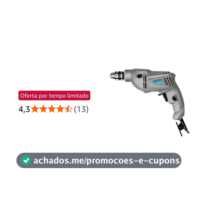 Furadeira de impacto 3/8" 500W, 110V