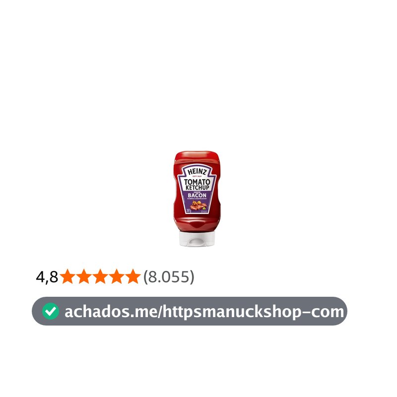 Heinz Ketchup Bacon & Cebola Caramelizada 397g